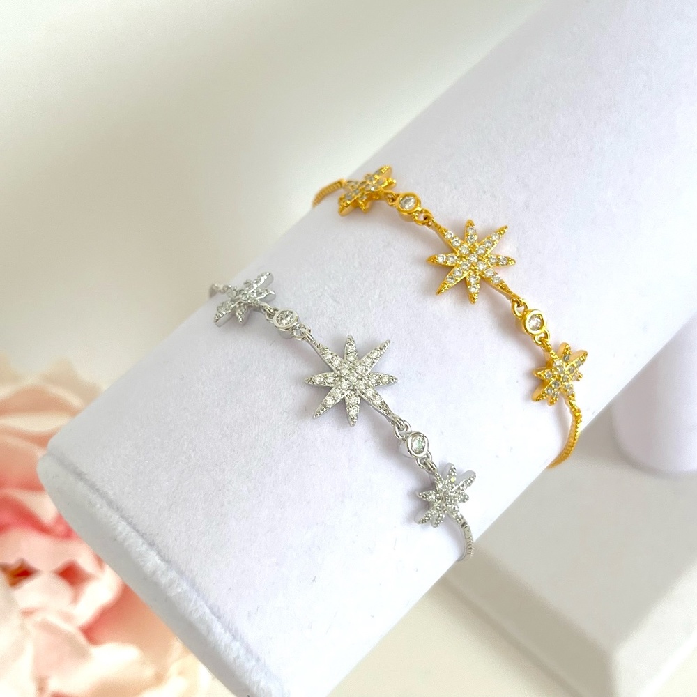 Rhinestone Starburst Bracelet